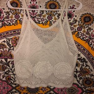 L.A. Hearts Crochet Crop Top